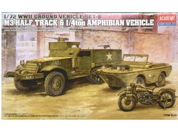 1/72 Academy - M3 Half Track & 1/4t Amphibian Vehicle