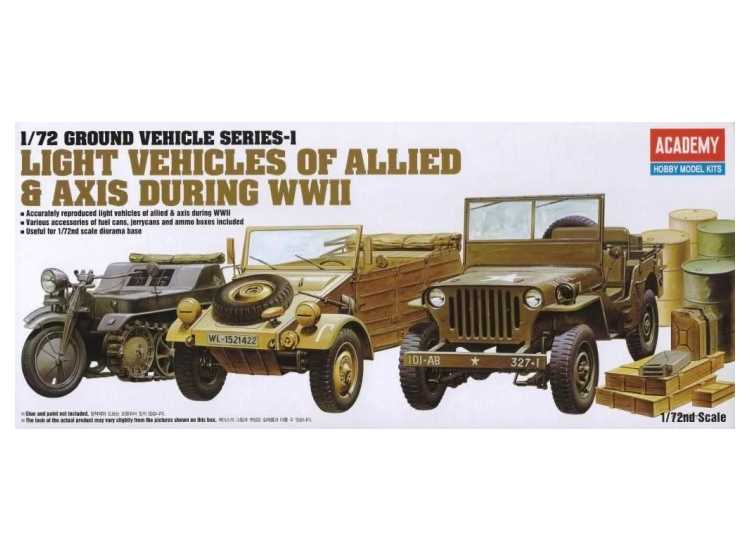 1/72 Academy - Light Vehicles of Allied & Axis WWII