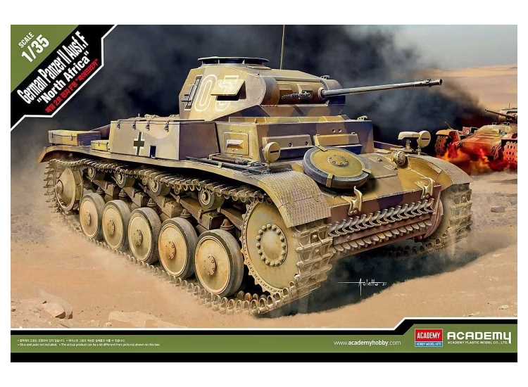 1/35 Academy - German Panzer II Ausf F North Africa