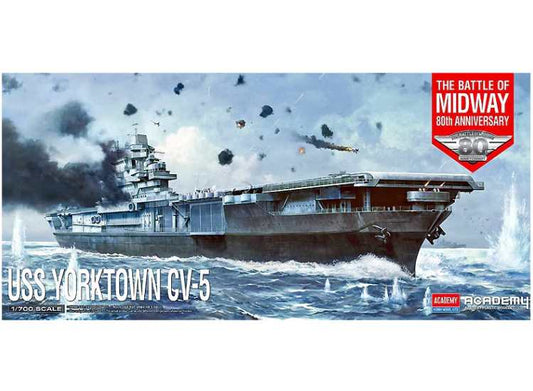 1/700 Academy - USS Yorktown CV-5 Battle of Midway