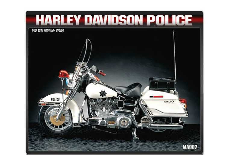 1/10 Academy - Harley Davidson Classic Police Motorbike