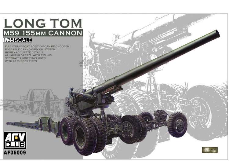1/35 AFV Club - M59 Long Tom 155mm Cannon & Limber