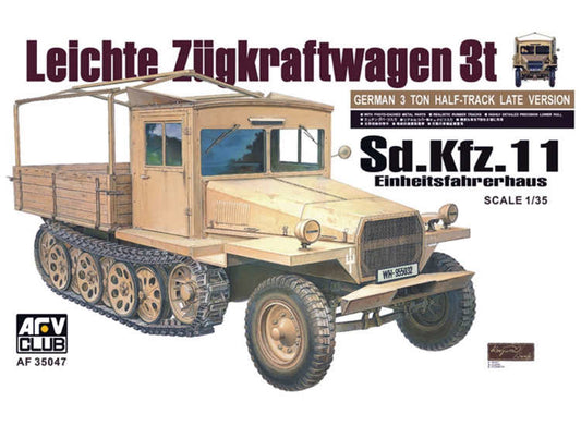 1/35 AFV Club - Sd.Kfz.11 3t Half-Track Late Type with Wood Cab