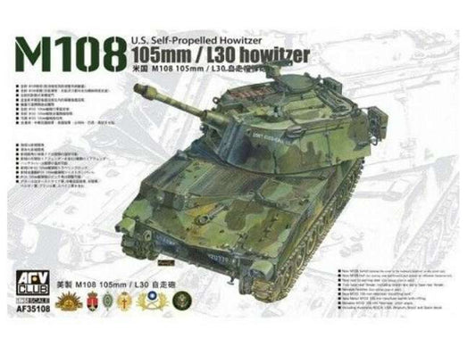1/35 AFV Club - M108 US Self-propelled 105mm/L30 Howitzer