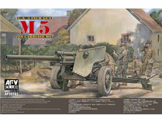 1/35 AFV Club - 3 Inch Howitzer M5 with Carriage M6