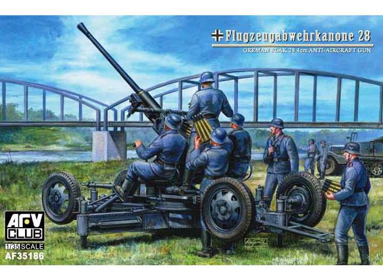 1/35 AFV Club - Bofors 40mm FlaK 28 Anti Aircraft Gun