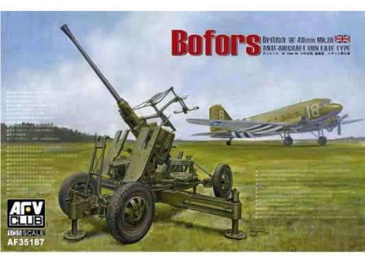 1/35 AFV Club - Bofors 40mm AA Gun Late Type (British QF40mm MkIII)
