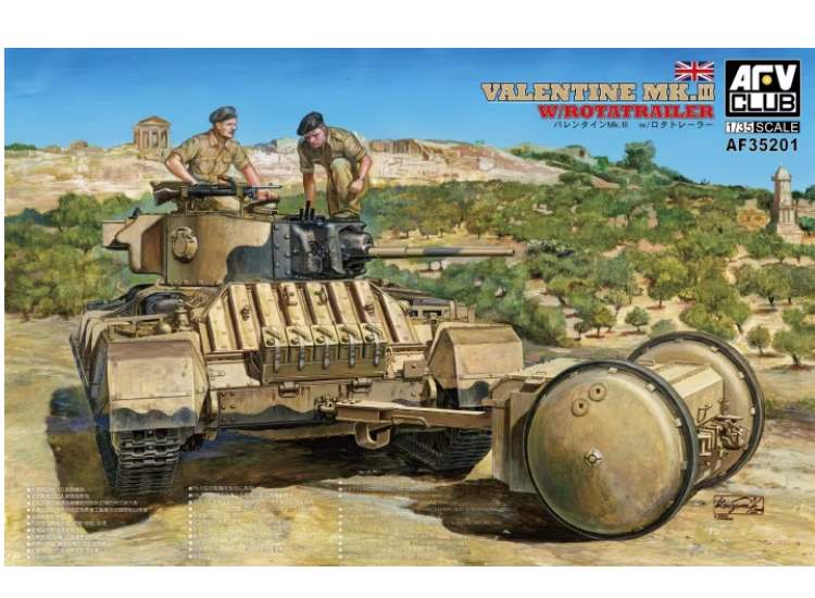 1/35 AFV Club - Valentine Mk. III w/ Rotatrailer