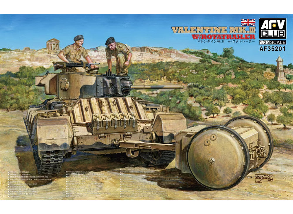 1/35 AFV Club - Valentine Mk. III w/ Rotatrailer