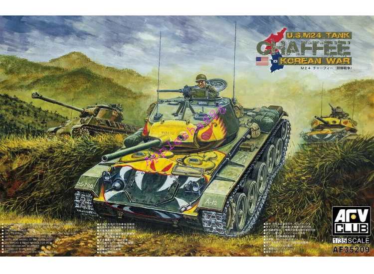 1/35 AFV Club - M24 Chaffee Tank US Army Korean War