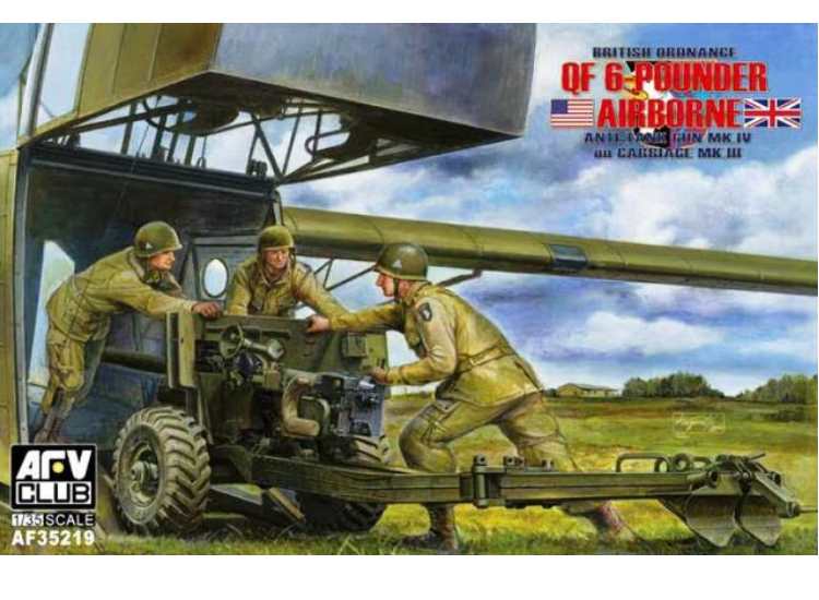1/35 AFV Club - QF 6Pdr Airborne Anti Tank Gun Mk.IV On Carriage Mk.III