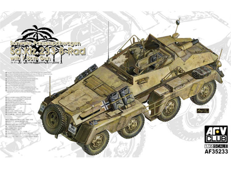 1/35 AFV Club - Sd.Kfz.233 8-Rad Panzerspahwagen w/7.5cm Gun
