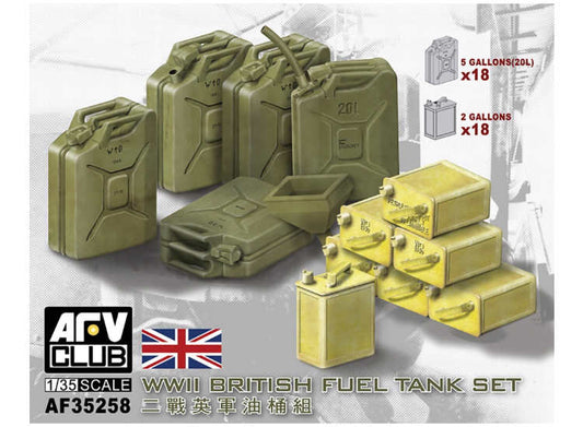 1/35 AFV Club - WWII British Fuel Tank Set