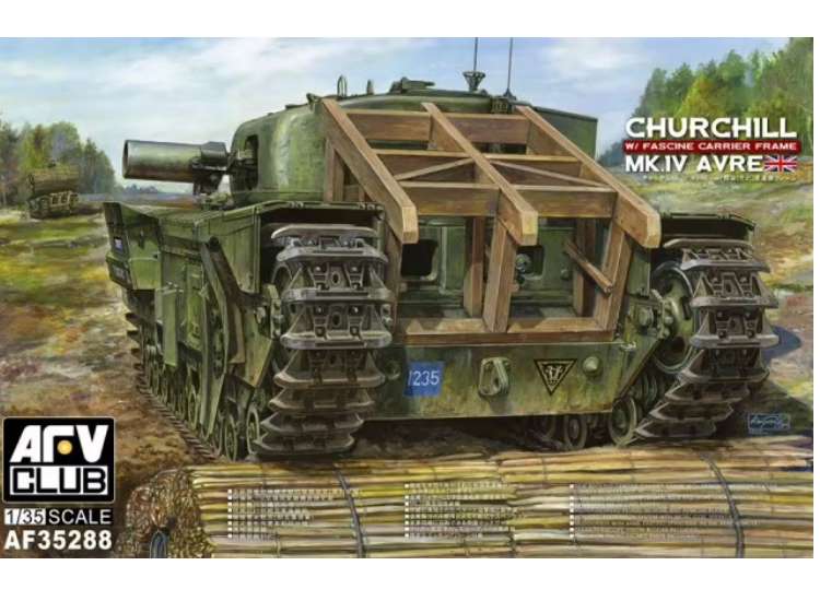 1/35 AFV Club - Churchill Mk.IV AVRE w/ Fascine Carrier Frame