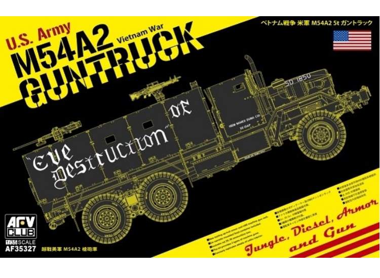 1/35 AFV Club - US Army M54A2 5-ton Gun truck Eve of Destruction