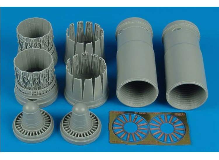 1/32 Aires - Eurofighter EF-2000A Typhoon EF 2000A late exhaust nozzles bay (designed to be used with Trumpeter kits)