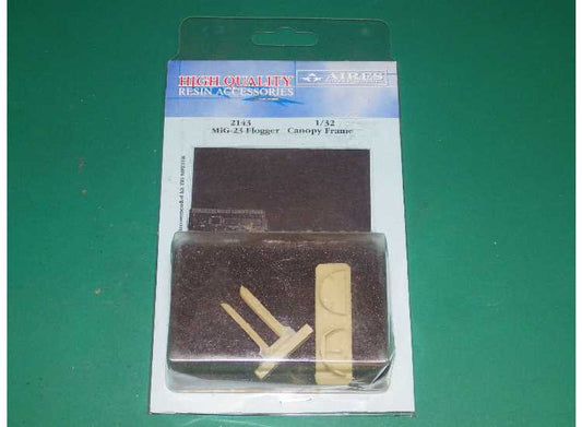 1/32 Aires - Mikoyan MiG-23MF/MiG-23ML Flogger canopy frame (designed to be used with Trumpeter kits)