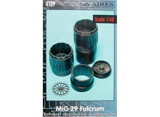 1/48 Aires - Mikoyan MiG-29A exhaust nozzles (designed to be used with Academy and Eduard kits)