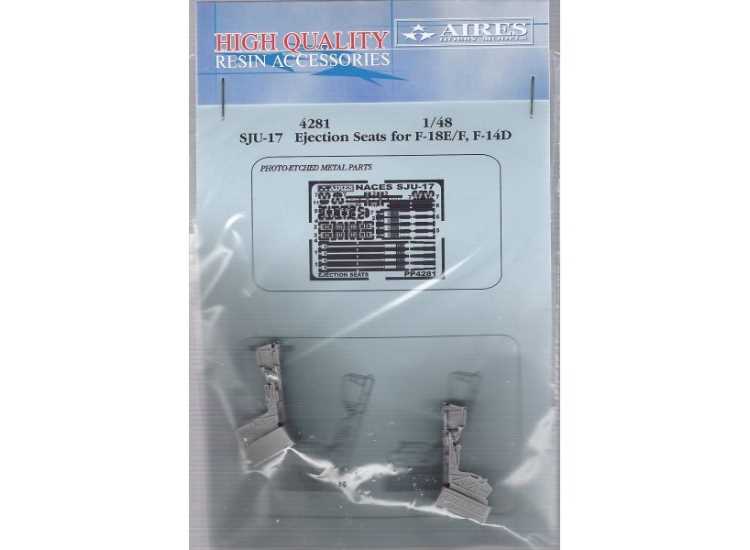 1/48 Aires - SJU-17 ejection seat for Boeing F/A-18E Boeing F/A-18F Super Hornet, Grumman F-14D Tomcat (2 seats included)
