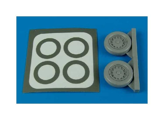 1/48 Aires - Saab J-35 'Draken' wheels and paint masks (designed to be used with Eduard and Hasegawa kits)