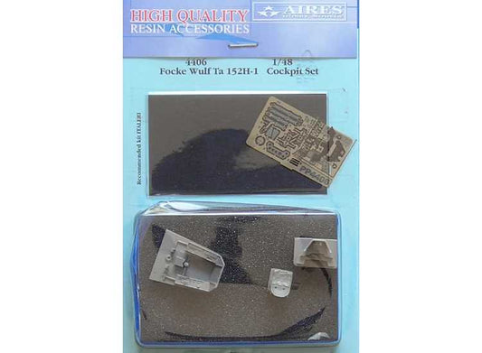 1/48 Aires - Focke-Wulf Ta-152H-1 cockpit set (designed to be used with Dragon, Italeri and Trimaster kits)