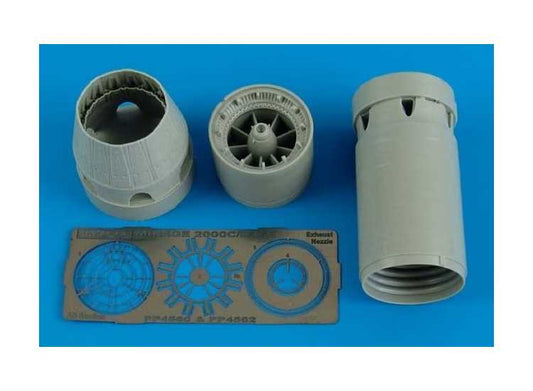 1/48 Aires - Dassault Mirage 2000C/2000B/2000D/2000N exhaust nozzle - closed (designed to be used with Eduard kits and Heller kits)