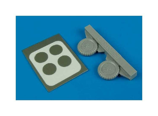1/72 Aires - Messerschmitt Bf-109G-6 wheel and paint masks (designed to be used with Hasegawa kits)