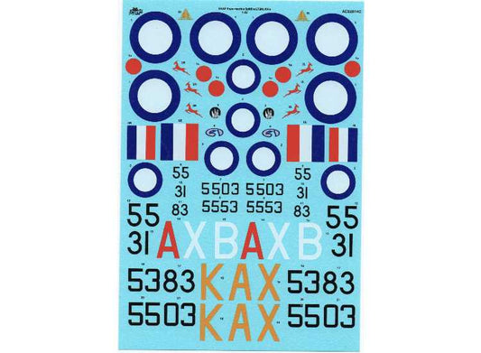 1/32 Alley Cat - Decals for Spitfire Mk XVIe Bubble Top, South African Air Force (SAAF)