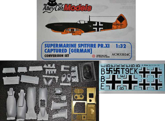 1/32 Alley Cat - Spitfire PRXI Captured German Conversion Set