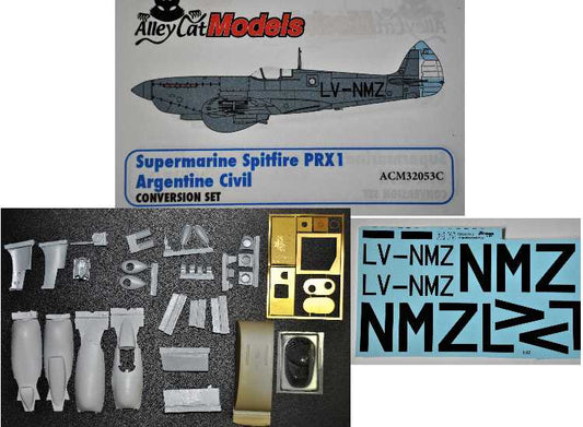 1/32 Alley Cat - Spitfire PRXI Argentine Civil Conversion Set