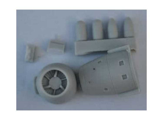 1/48 Alley Cat - BAC Canberra Intakes and Radio Altimeter Aerials (for Airfix Kit)