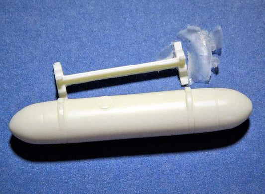 1/48 Alley Cat - Spitfire 45 Gallon Cylindrical 'Torpedo' Tank and mounting rack