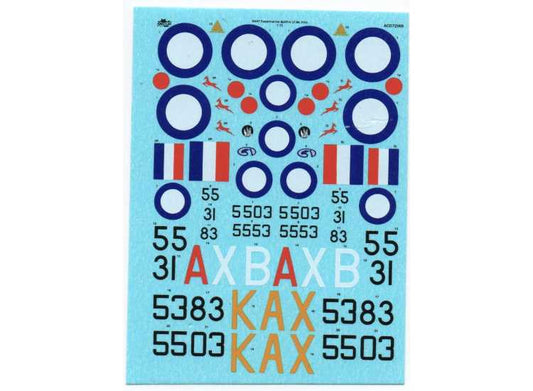 1/72 Alley Cat - Decals for Spitfire Mk XVIe Bubble Top, South African Air Force (SAAF)