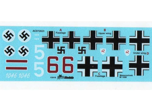 1/72 Alley Cat - Decals for Me Bf109-B
