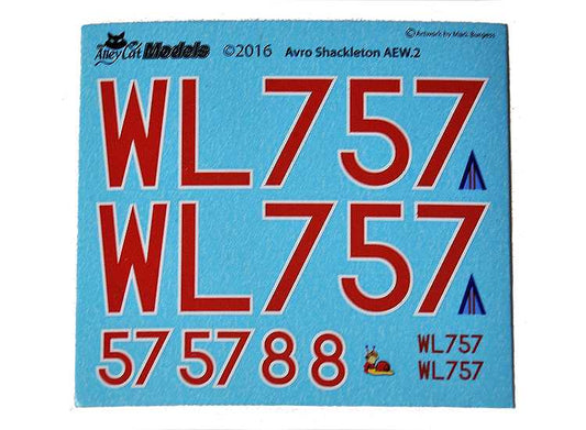 1/72 Alley Cat - Shackleton AEW.2 WL757 Decals - 'Brian'