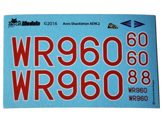 1/72 Alley Cat - Shackleton AEW.2 WR960 Decals - 'Dougal'