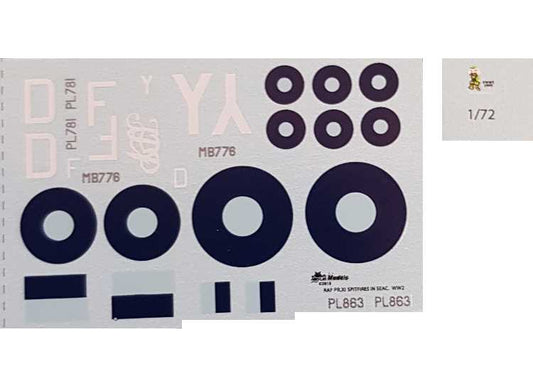 1/72 Alley Cat - Spritfire PRXI RAF SEAC Decals