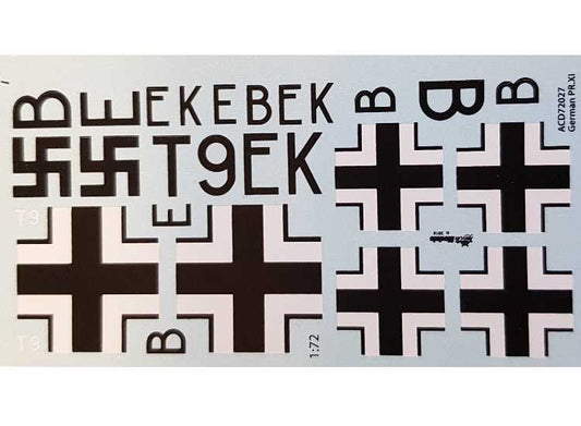 1/72 Alley Cat - Spitfire PRXI Captured 'German' Decals