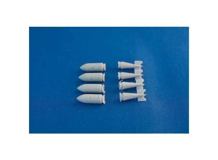 1/72 Alley Cat - 4x British 1000lb H.E. Freefall Parachute Retarded Bombs