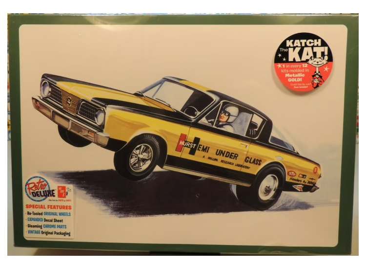1/25 AMT - 1966 Plymouth Barracuda Hemi Under Glass Drag Car