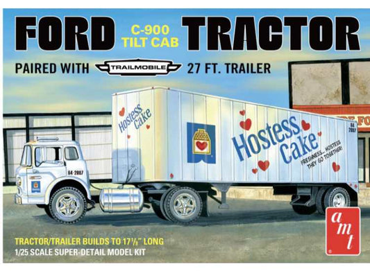 1/25 AMT - Ford C-900 Tractor w/ Trailer - Hostess Cake