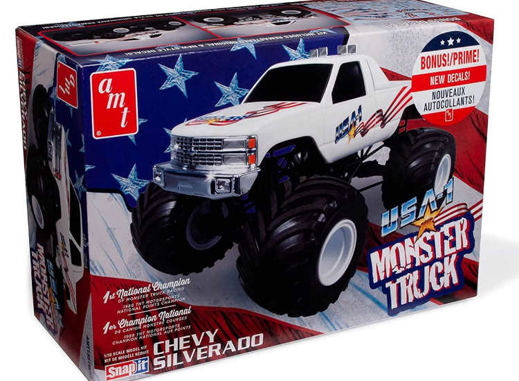 1/32 AMT - USA-1 4×4 Monster Truck snap-together kit