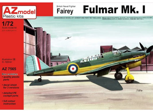 1/72 AZ Models - Fairey Fulmar Mk.I w/ etched parts and resin wheels