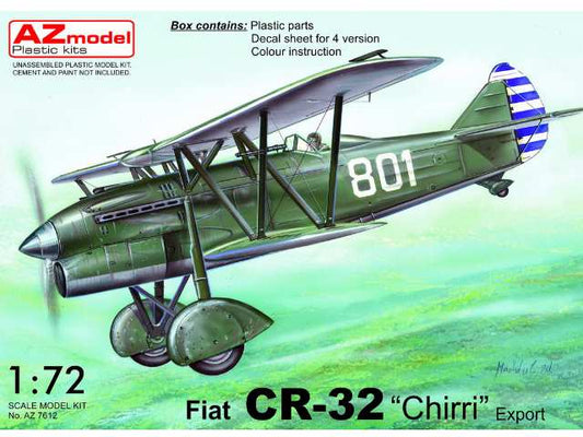 1/72 AZ Models - Fiat CR-32bis Chirri Export decals for Austria x 2 and China