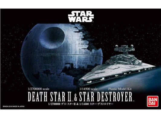 1/2700K Bandai - Star Wars - Death Star II & Star Destroyer