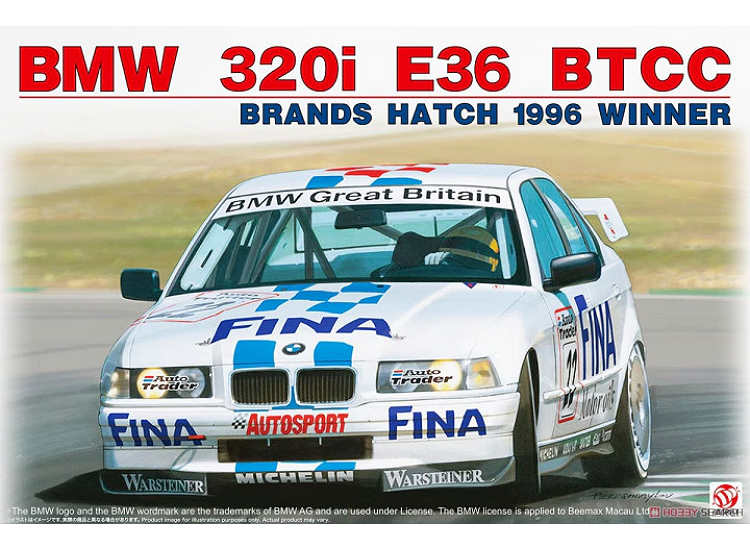 1/24 Beemax - BMW 320i E36 BTCC Brands Hatch 1996 Winner