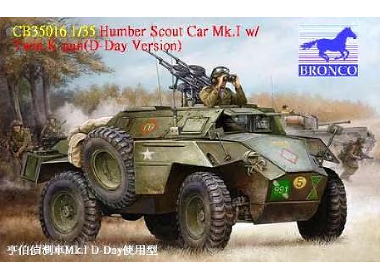 1/35 Bronco - Humber Scout Car Mk.I with twin k-gun (D-day version)