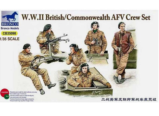 1/35 Bronco - WWII British/Commonwealth AFV Crew Set