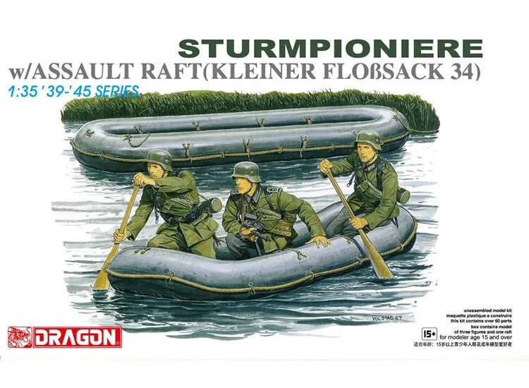 Dragon DN6076 1/35 - German Sturmpioniere w/Assault Raft – Models For ...