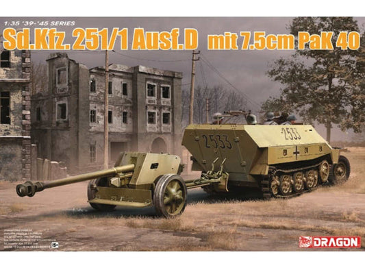 1/35 Dragon - Sd.Kfz.251/1 Ausf.D w/ 7.5cm PaK 40 (2 in 1)